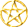 Tiny gold pentacle with transparency, for light or white background