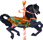 carousel horse, black 151x141 [6k]