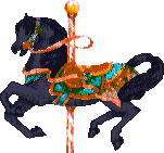 carousel horse, black 151x141 [6k]