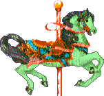 carousel horse, green 151x140 [7k]