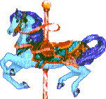 carousel horse, blue 151x141 [7k]