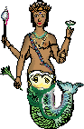 Sea Goddess (mermaid) Tail on Right 93x142 [4k]