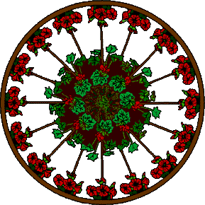 Flowered Wheel of The Year 289x290 [28k]