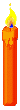 Orange Candle ~ 20x110 [1.5k]