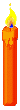 Orange candle