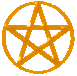 Medium gold pentacle