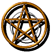 Circle in pentacle