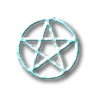 Pentacle on white