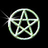 Pentacle on black