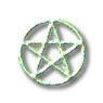 Pentacle on white