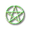 Pentacle on white