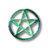 Pentacle on white