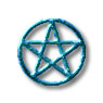 Pentacle on white