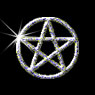 Pentacle on black